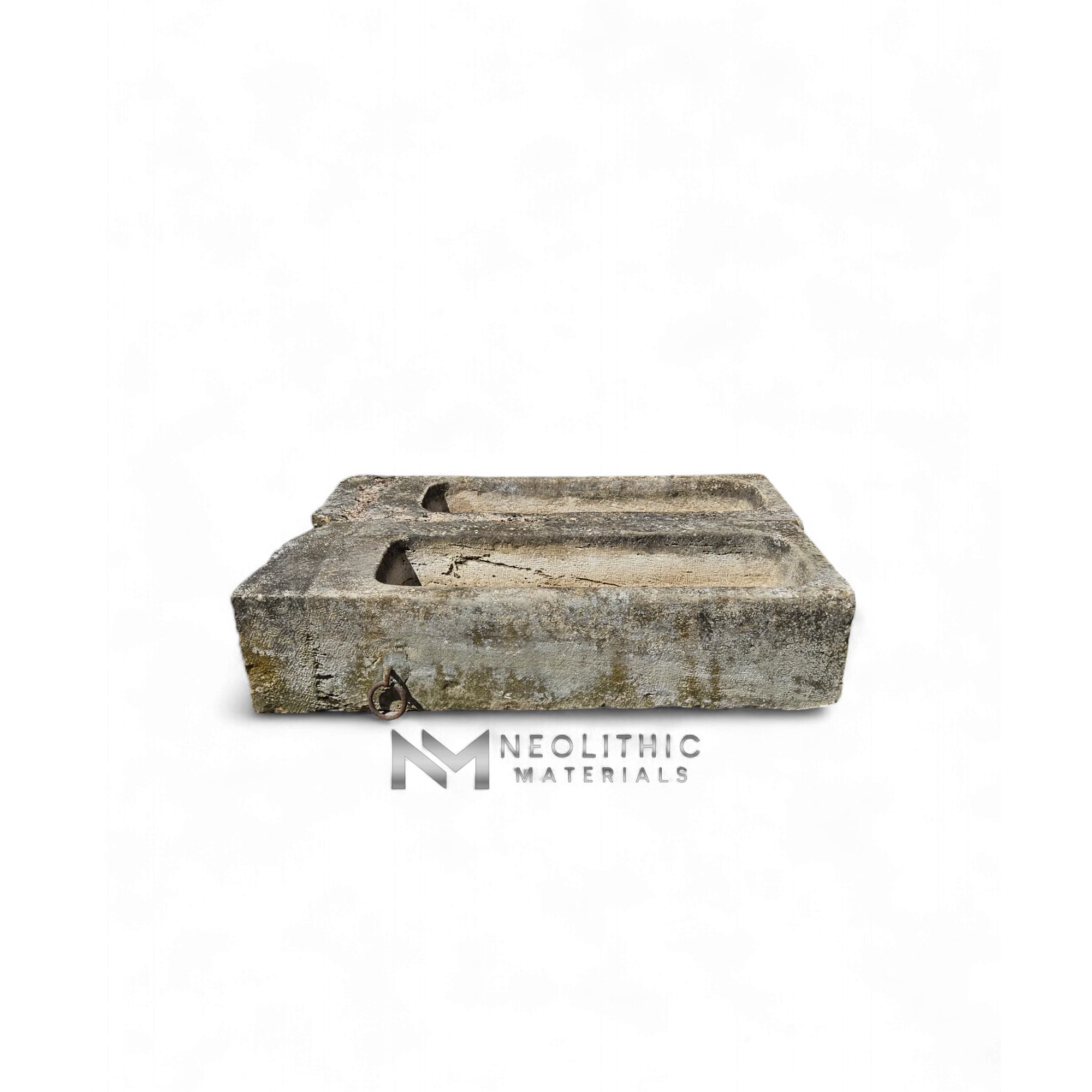 French Antique 19th Century Limestone Trough